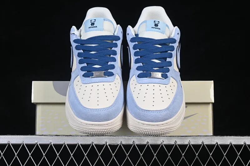 All categories Nk Air Force 1 Air Force series Nk Air Force 1 Low Air Force low top Nike Air Force 1'07 Low Violent Bear joint North Carolina blue double hook Air Force 1 low top casual sneakers XD9314-616